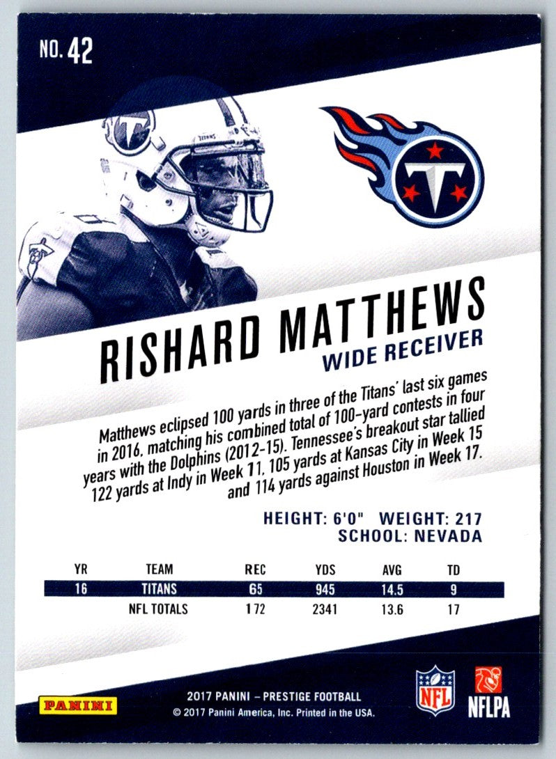 2017 Panini Rishard Matthews #