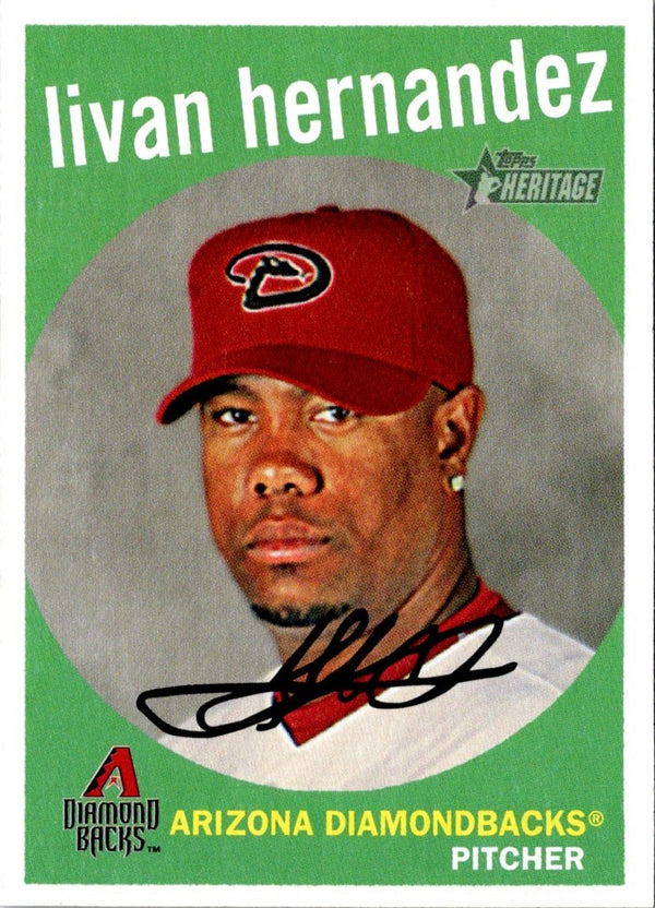 2008 Topps Heritage Livan Hernandez #261