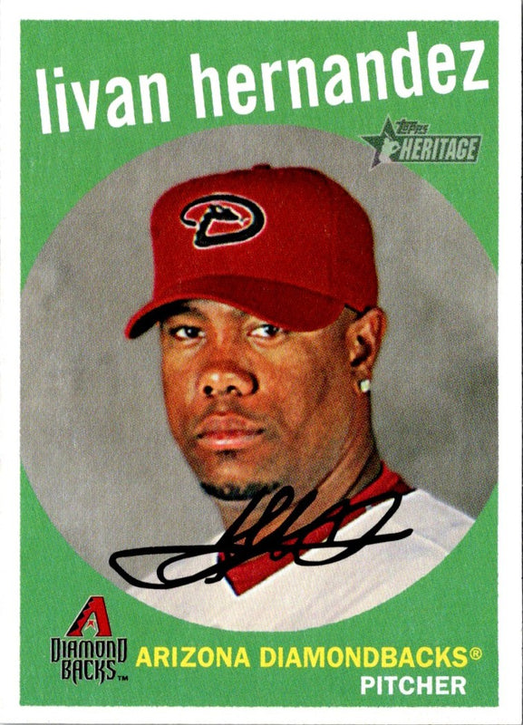 2008 Topps Heritage Livan Hernandez #261