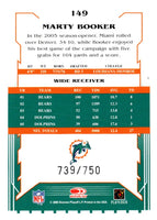 2006 Score Marty Booker #149 739/750