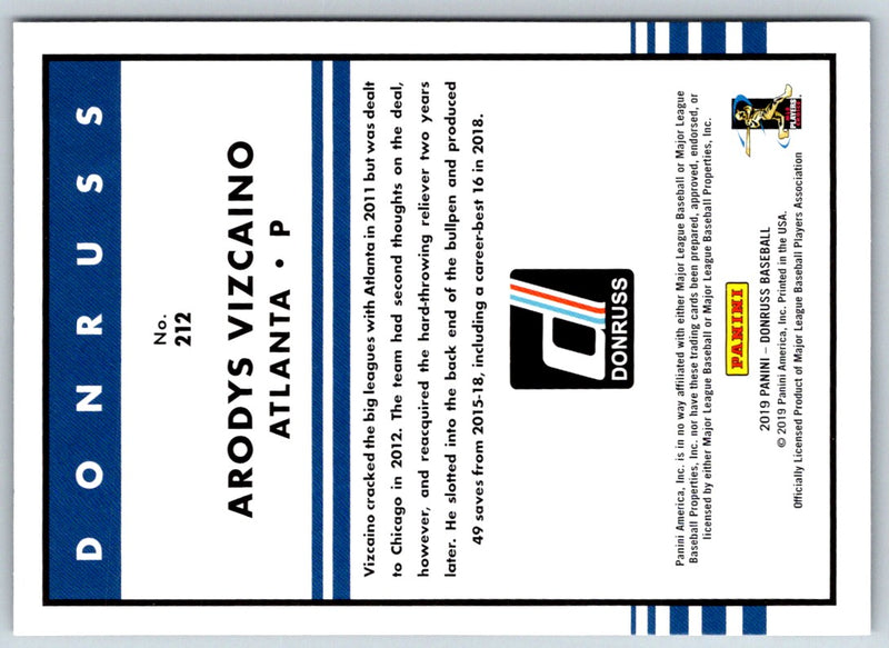 2019 Donruss Arodys Vizcaino