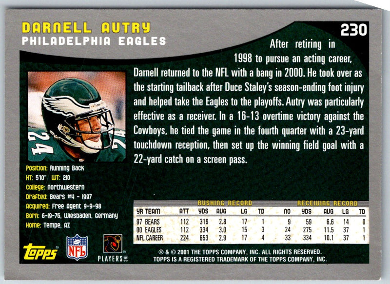 2001 Topps Darnell Autry