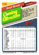 1993 Topps Gold Brad Brink