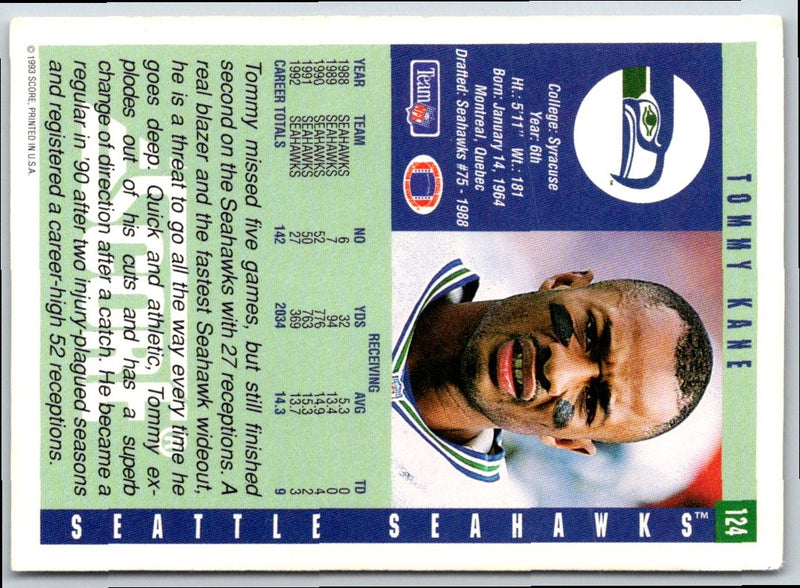 1993 Score Tommy Kane