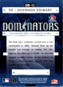 2001 Donruss Class of 2001 Dominators Shannon Stewart