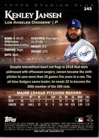 2019 Stadium Club Kenley Jansen #143