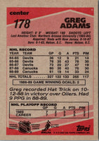 1989 Topps Greg Adams #178