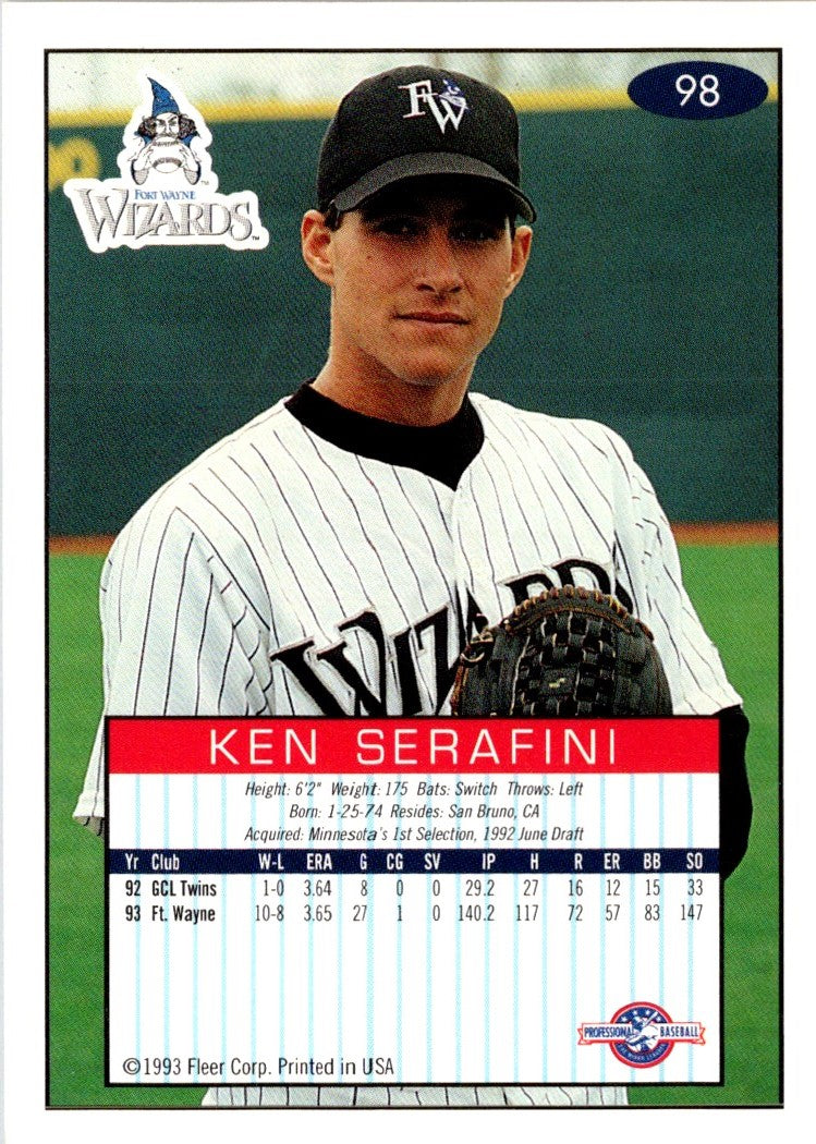 1993 Fleer Excel Dan Serafini