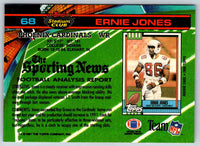 1991 Topps Stadium Club Football Ernie Jones #68