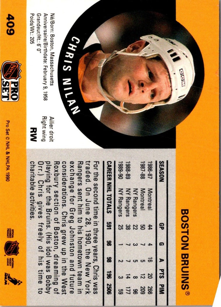 1990 Pro Set Chris Nilan