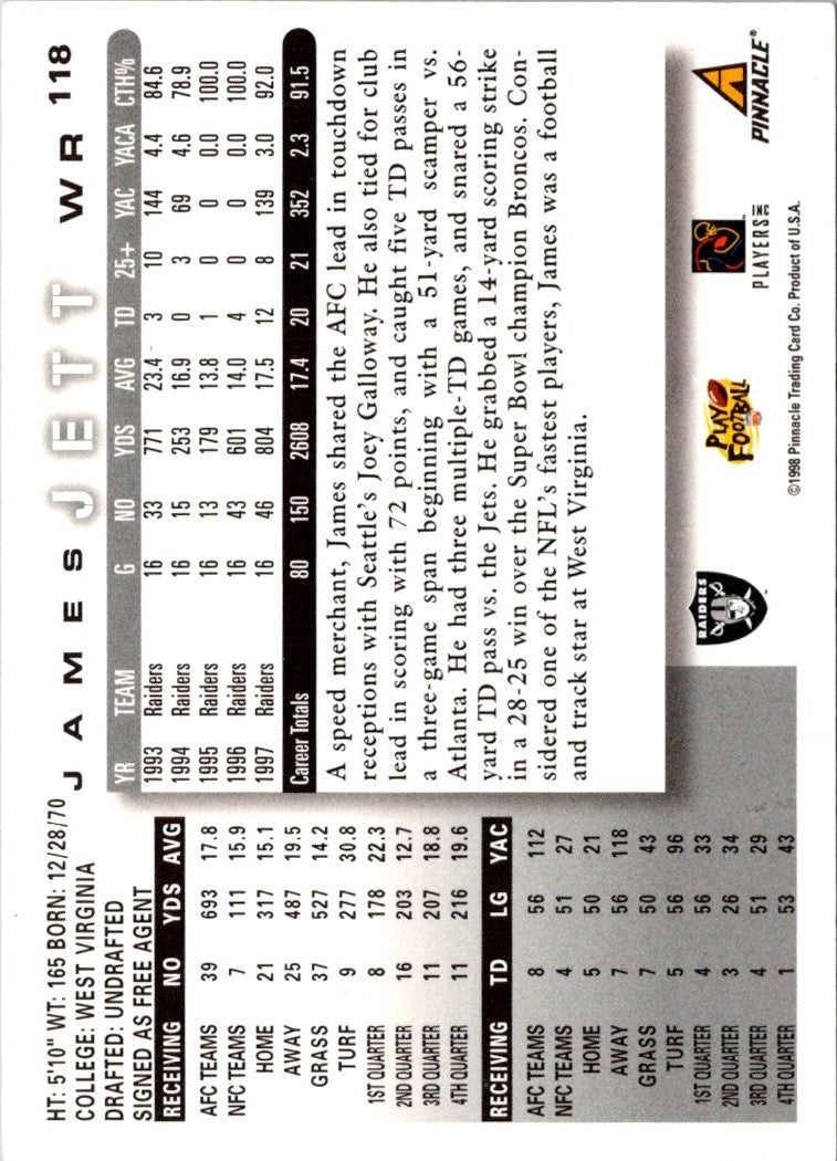 1997 Pinnacle Inside Joey Galloway
