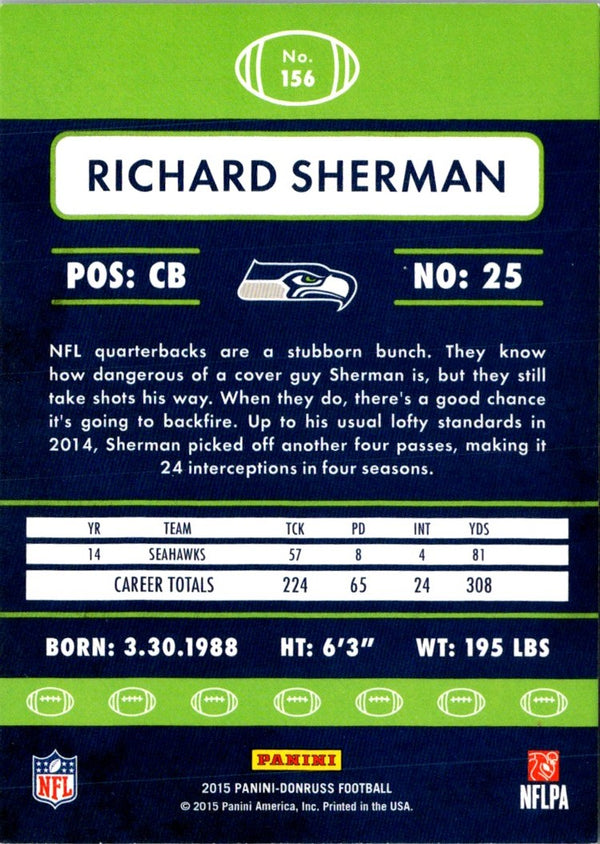 2015 Donruss Richard Sherman #156