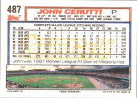1992 Topps John Cerutti #487
