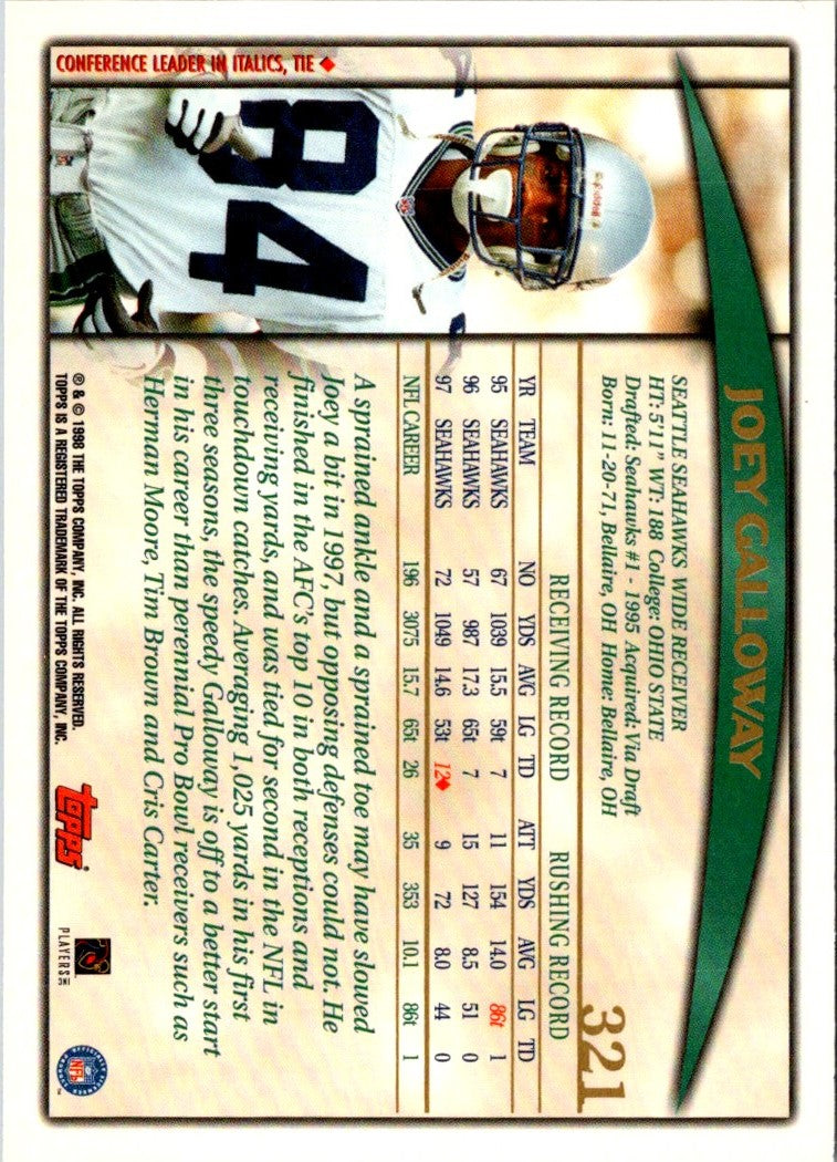 1998 Topps Joey Galloway