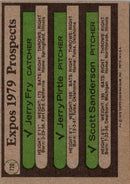 1979 Topps Expos Prospects - Jerry Fry/Gerry Pirtle/Scott Sanderson
