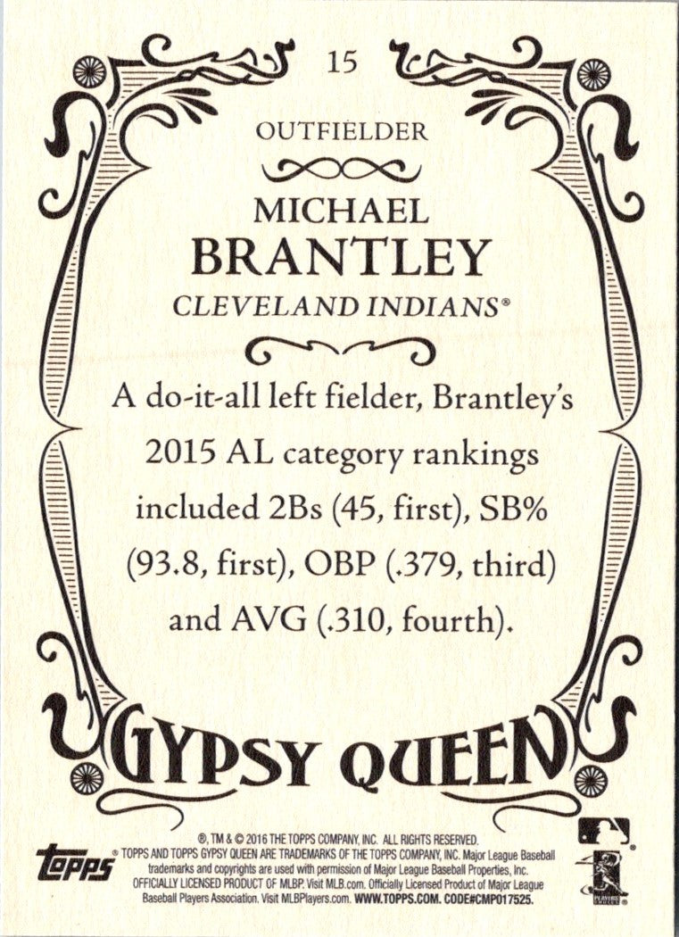 2016 Topps Gypsy Queen Michael Brantley