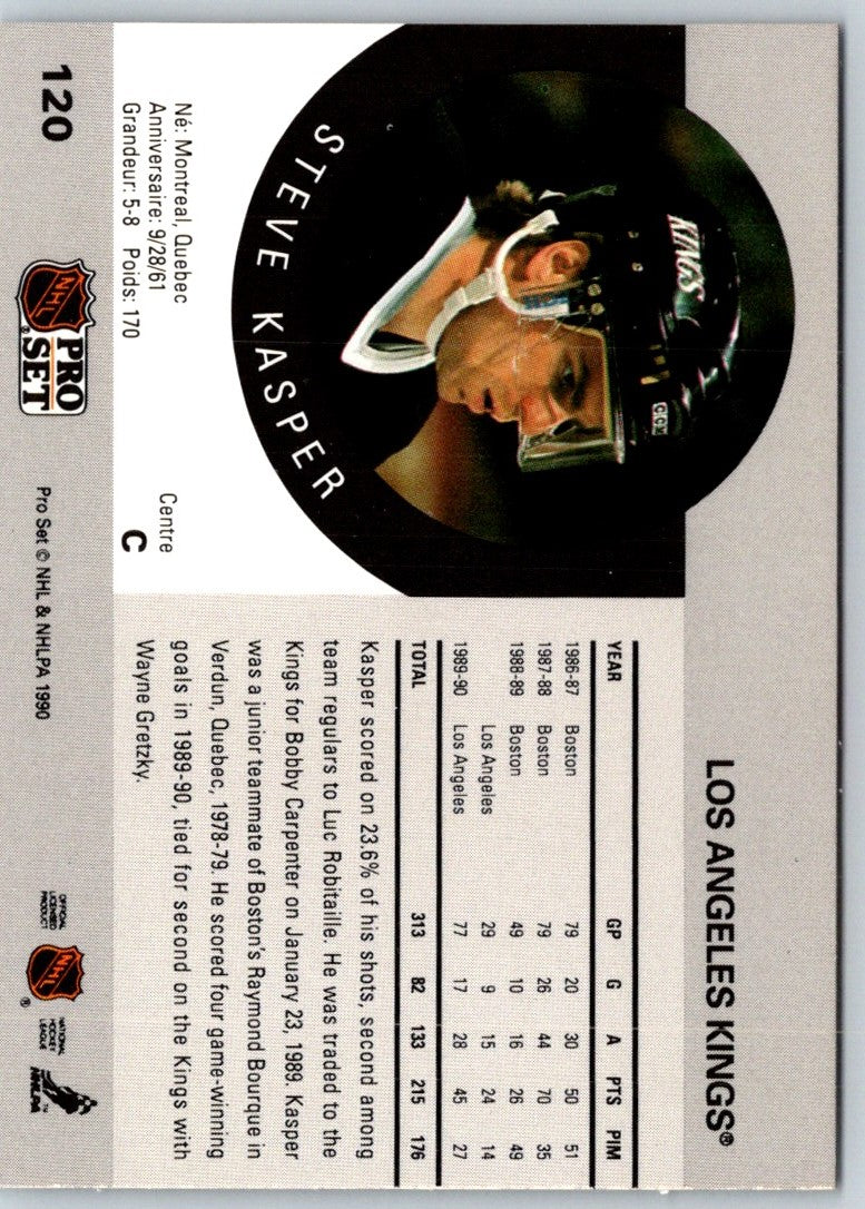 1990 Pro Set Steve Kasper