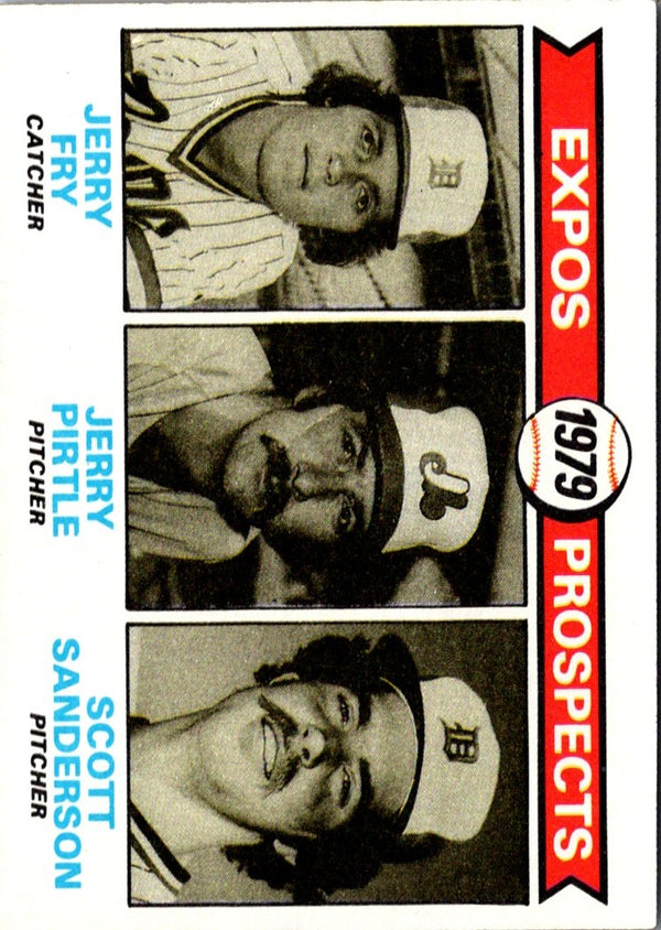 1979 Topps Expos Prospects - Jerry Fry/Gerry Pirtle/Scott Sanderson #720 Rookie