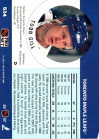1990 Pro Set Todd Gill #534 Rookie