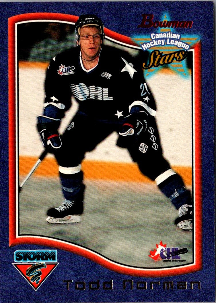 1997 Bowman CHL Todd Norman