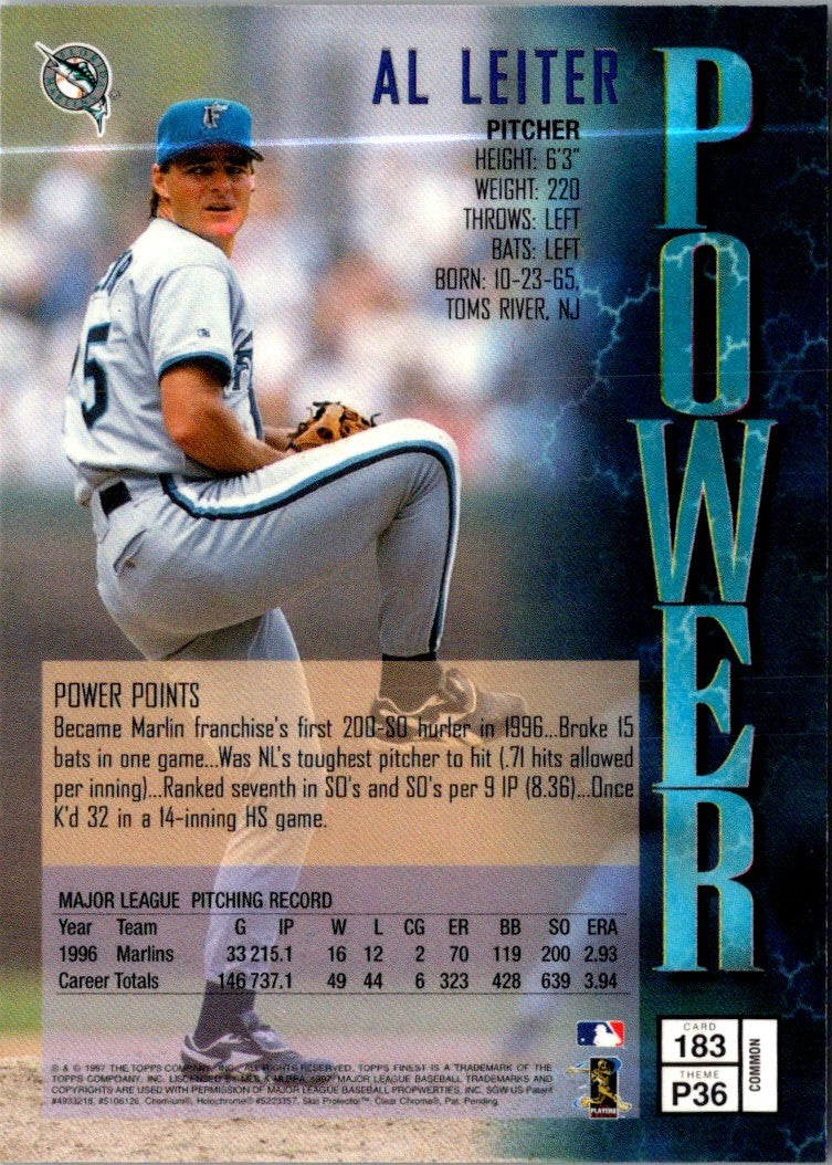 1997 Finest Al Leiter