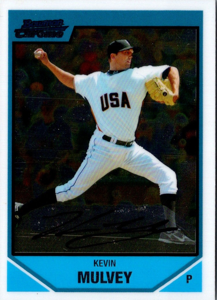 2007 Bowman Draft Picks & Prospects Chrome Kevin Mulvey