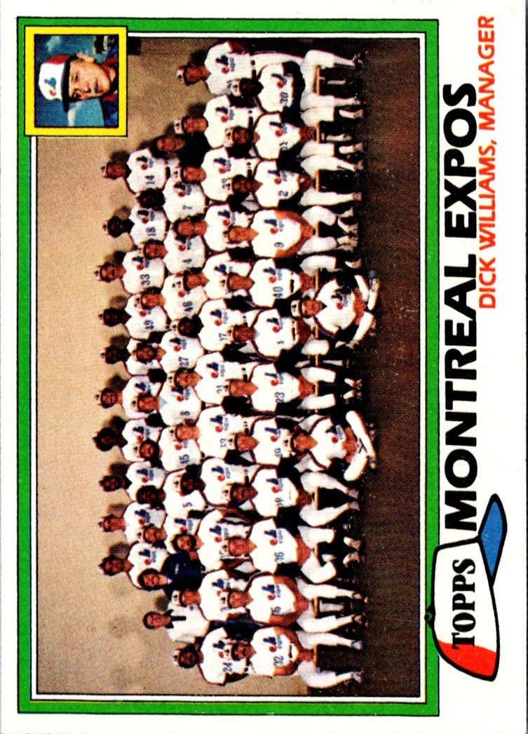1981 Topps Montreal Expos - Dick Williams