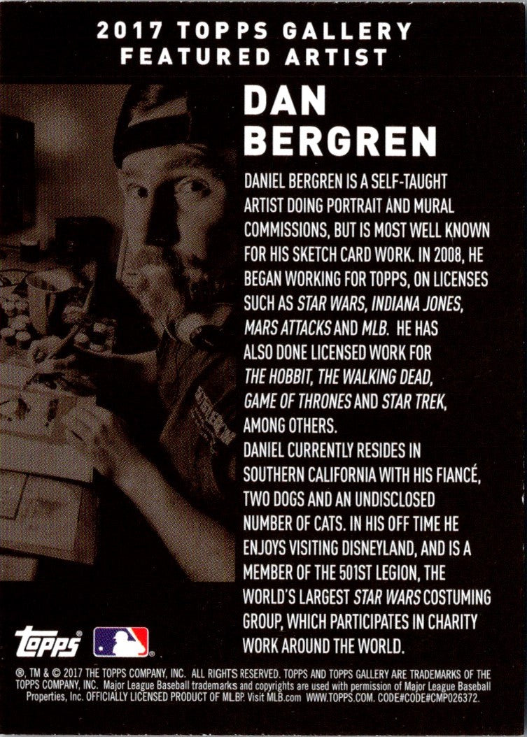 2017 Topps Gallery Artist Promo Dan Bergren