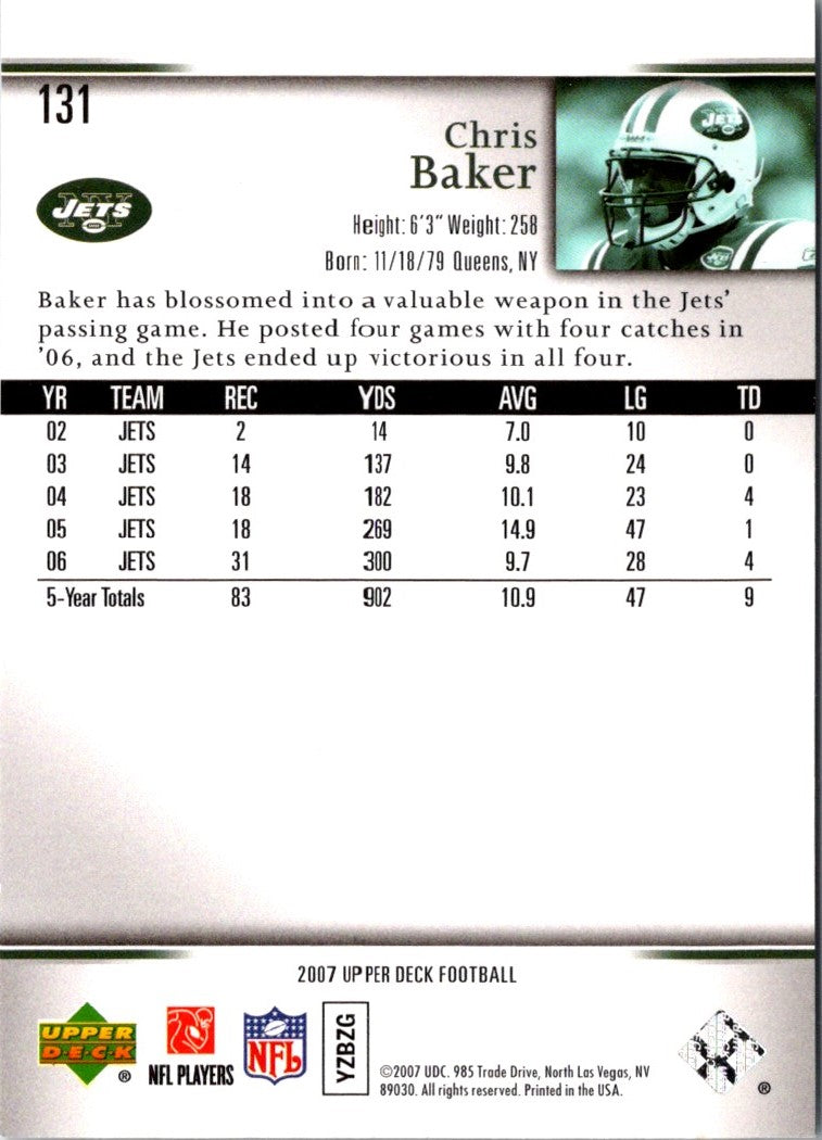 2007 Upper Deck Chris Baker