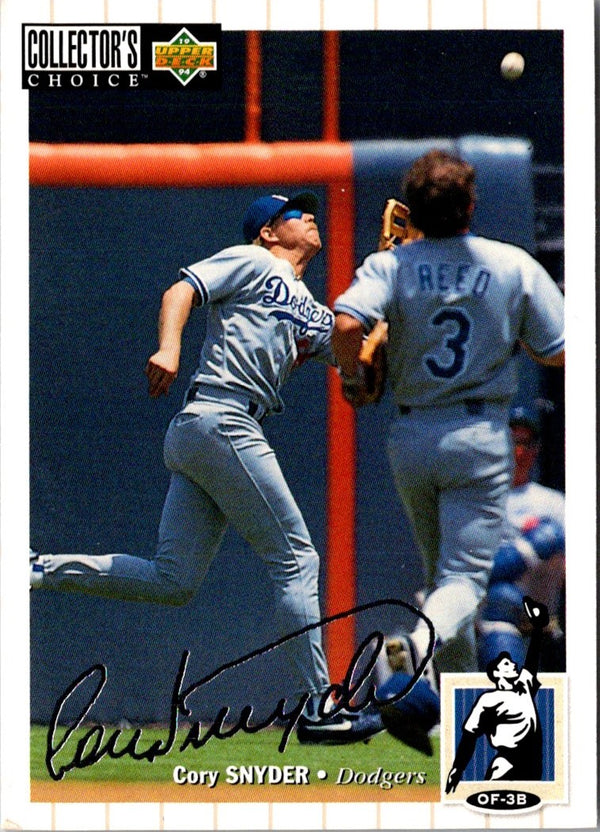 1994 Collector's Choice Cory Snyder #261 Silver Signature