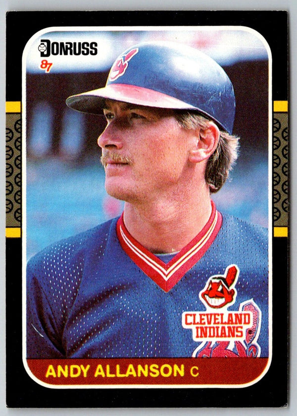 1987 Donruss Andy Allanson #102 Rookie