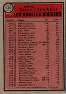 1981 Topps Los Angeles Dodgers - Tom Lasorda