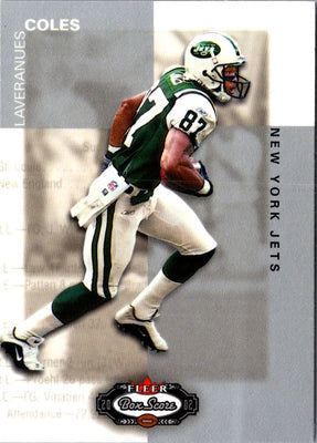 2002 Fleer Box Score Laveranues Coles #71