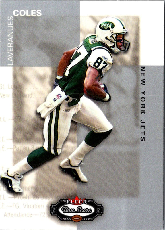 2002 Fleer Box Score Laveranues Coles #71