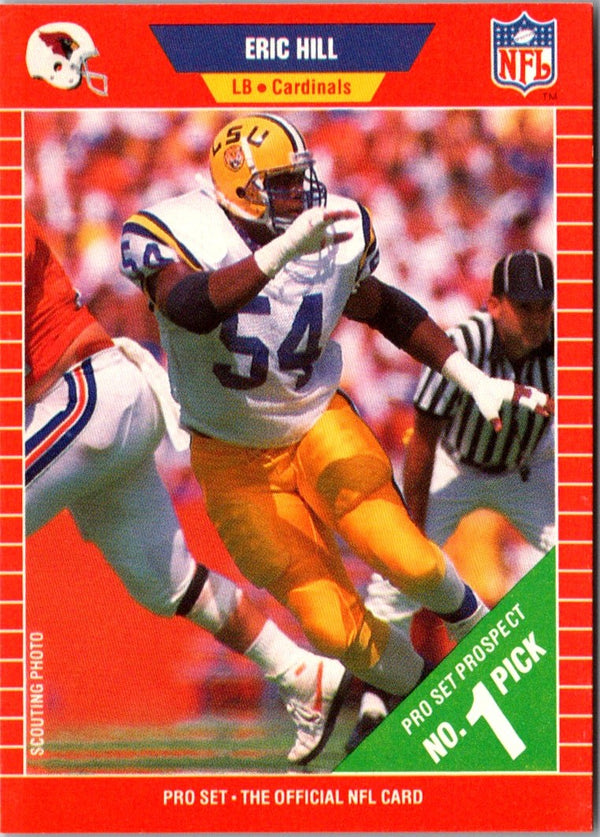 1989 Pro Set Eric Hill #507 Rookie