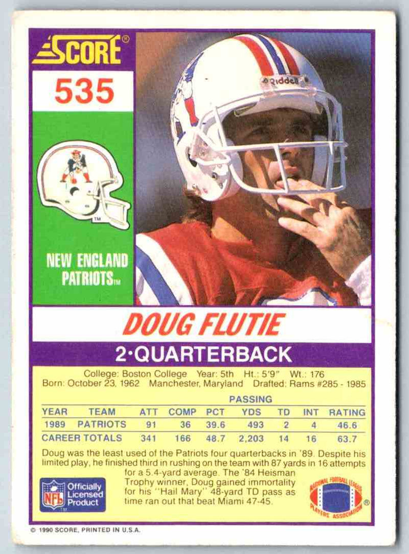 1990 Score Doug Flutie