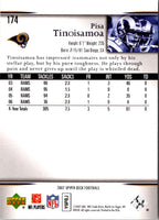 2007 Upper Deck Pisa Tinoisamoa #174