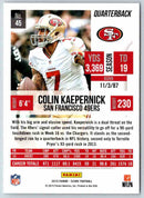 2015 Score Colin Kaepernick