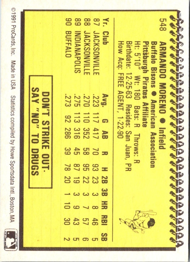1991 ProCards Armando Moreno