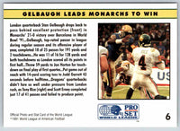 1991 Proset World League Stan Gelbaugh #6