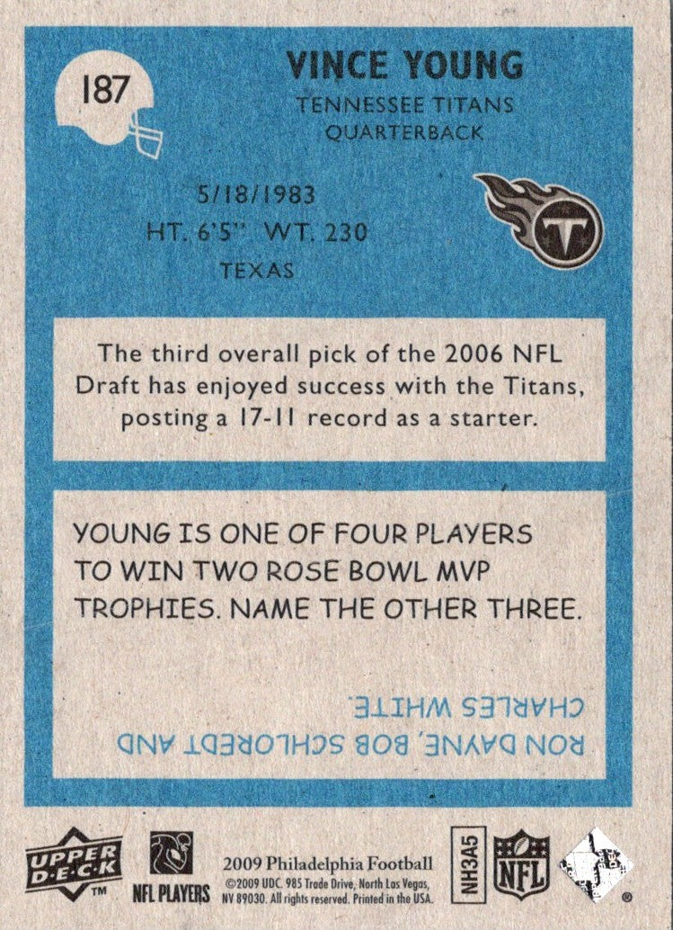 2009 Upper Deck Vince Young