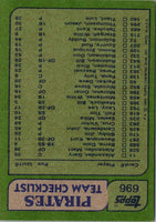 1982 Topps Pirates Team Leaders - Bill Madlock/Buddy Solomon #696