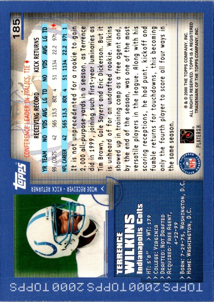 2000 Topps Terrence Wilkins