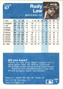 1984 Fleer Rudy Law