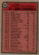 1981 Topps St. Louis Cardinals - Whitey Herzog