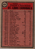 1981 Topps St. Louis Cardinals - Whitey Herzog #684