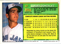 1994 Topps Alex Gonzalez #67