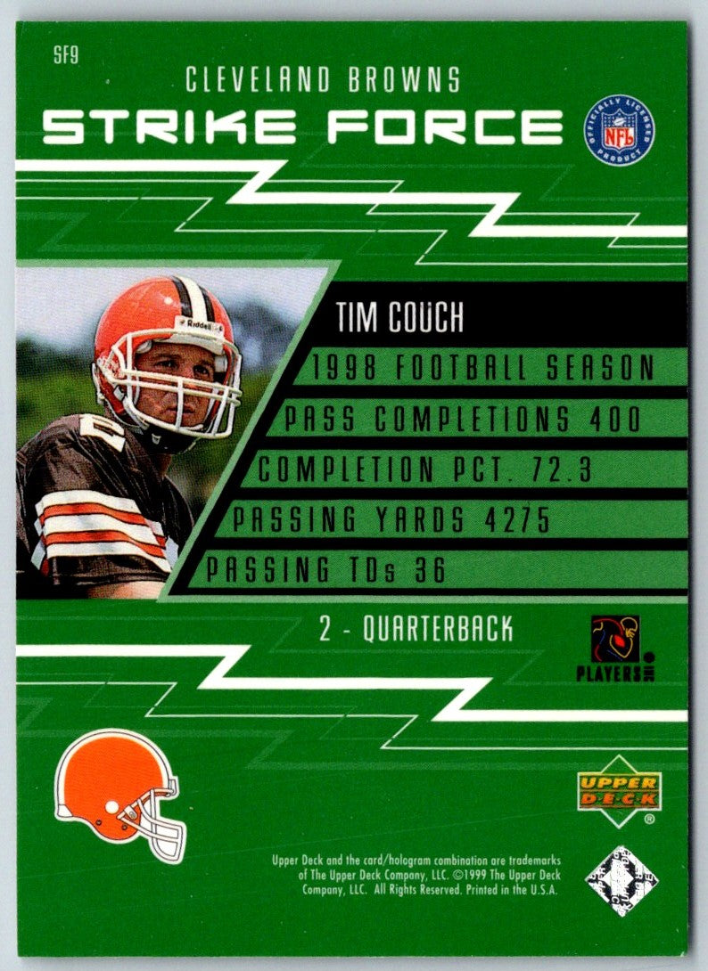 1999 Upper Deck Strike Force Tim Couch