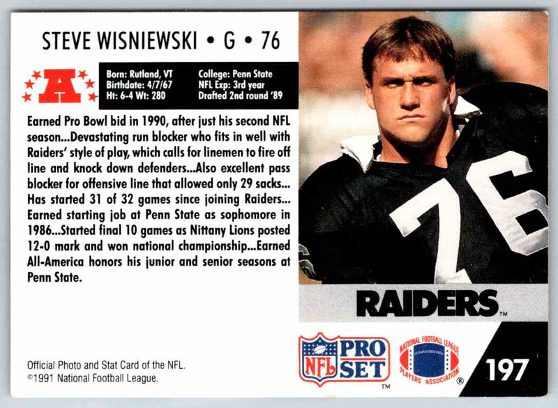 1990 Proset Steve Wisniewski
