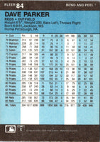 1986 Fleer Star Stickers Dave Parker #84
